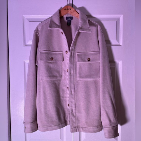 H&M Men’s Shirt Jacket - Beige - Size L - Picture 1 of 4
